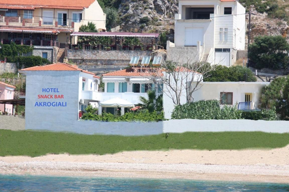 Akrogiali Hotel Plomari Exteriör bild